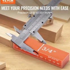 VEVOR Setup Blocks Woodworking Tools, 16-Piece, Precision Height Gauge Block Set, with Clearly Laser Engraved Size Markings and Storage Case, Aluminum Setup Bars for Router and Table Saw Accessories
