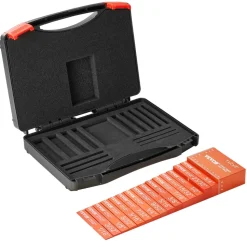 VEVOR Setup Blocks Woodworking Tools, 16-Piece, Precision Height Gauge Block Set, with Clearly Laser Engraved Size Markings and Storage Case, Aluminum Setup Bars for Router and Table Saw Accessories