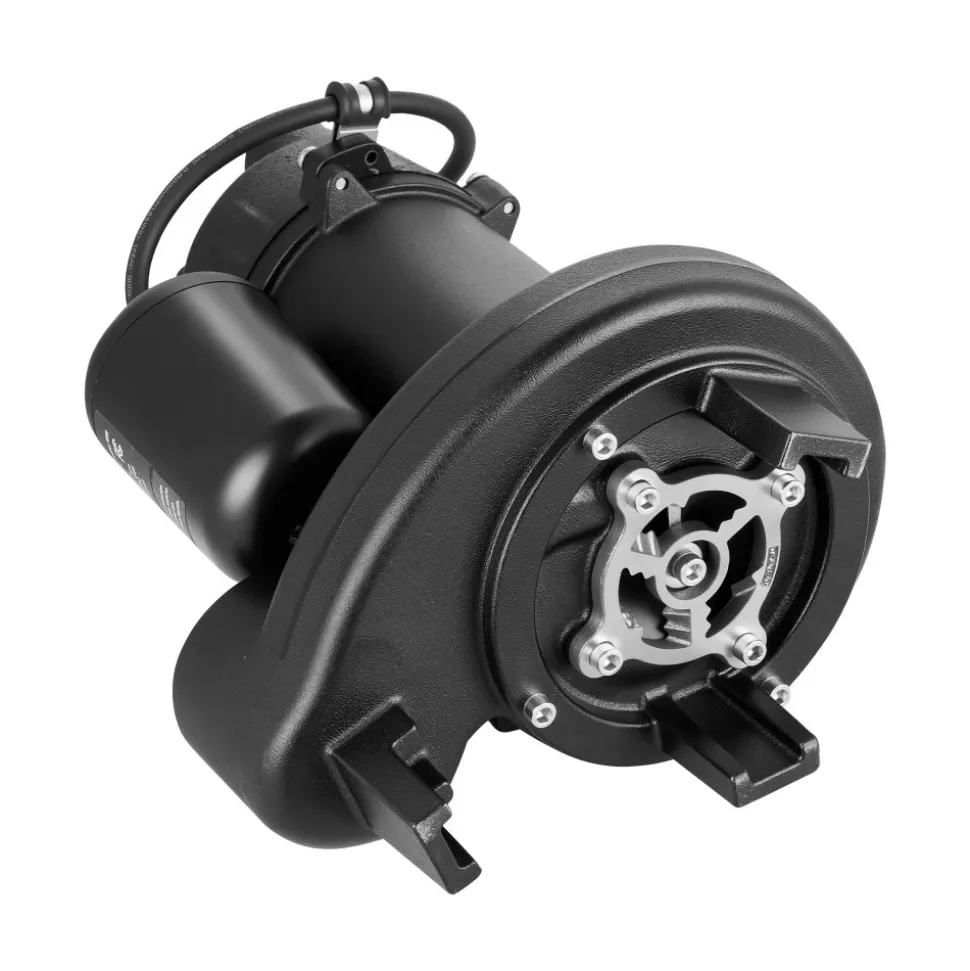 VEVOR Sewage Grinder System, 1 HP, 5100 GPH Cast Iron Sewage Pump with Basin, Grinding Blade, 120V Automatic Outdoor Water/Seepage Collection and Removal System with Float Switch, 2" Discharge, Black