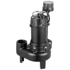VEVOR Sewage Pump System, 1/2 HP, 4800 GPH Cast Iron Sewage Pump with Basin Kit, 120 Volt Automatic Outdoor Water/Seepage Collection and Removal System with Vertical Float Switch, 2