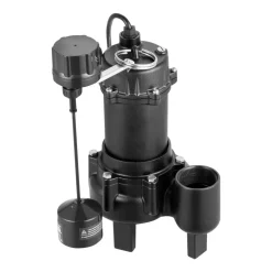 VEVOR Sewage Pump System, 1/2 HP, 4800 GPH Cast Iron Sewage Pump with Basin Kit, 120 Volt Automatic Outdoor Water/Seepage Collection and Removal System with Vertical Float Switch, 2