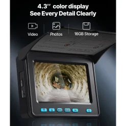 VEVOR Sewer Camera, 98 ft/30m, 4.3