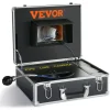 VEVOR Sewer Camera, 230 ft/70 m, 9" Screen Pipeline Inspection Camera with DVR Function, Waterproof IP68 Camera with 12 Adjustable LEDs, with a 16GB SD Card, for Sewer Line, Home, Duct Drain Pipe Plum