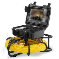 VEVOR Sewer Camera, 300 ft/91.5 m, 9" Screen Pipeline Inspection Camera with DVR Function, Waterproof IP68 Camera with 12 Adjustable LEDs, with a 16 GB SD Card for Sewer Line, Home, Duct Drain Pipe Pl