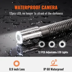 VEVOR Sewer Camera, 300 ft/91.5 m, 9