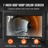 VEVOR Sewer Camera, 165 ft/50 m, 7" Screen Pipeline Inspection Camera with DVR Function, Waterproof IP68 Camera, 12pcs Adjustable LED, with a 16 GB SD Card for Sewer Line, Duct Drain Pipe Plumbing