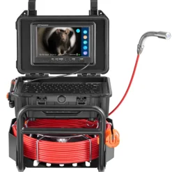 VEVOR Sewer Camera, 98 ft/30m, Self-Leveling Drain Inspection Camera with 4.3
