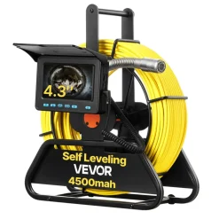 VEVOR Sewer Camera, 98 ft/30m, Self-Leveling Drain Inspection Camera with 9