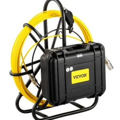 VEVOR Sewer Camera, 150 ft Pipeline Inspection Camera with 9-inch Screen, Waterproof IP68 Borescope Camera with 12 Adjustable LEDs, 16 GB SD Card, Industrial Endoscope for Sewer, Home, Duct Drain Pipe