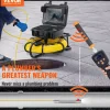 VEVOR Sewer Camera with 512Hz Locator,300 ft/91.5 m, 9" Pipeline Inspection Camera with DVR Function, IP68 Camera with 12 Adjustable LEDs, A 16 GB SD Card for Sewer Line, Home, Duct Drain Pipe Plumbin