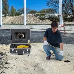 VEVOR Sewer Camera with 512Hz Locator, 98 ft/30 m, 9" Drain Inspection Camera with Self-Leveling, 36X Zoom, Plumbing Camera with Lights-12 LED, 32GB Card, IP68 Waterproof Snake Camera for Duct Pipe