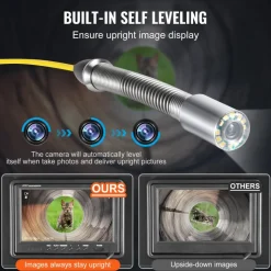 VEVOR Sewer Camera with 512Hz Locator, 98 ft/30 m, 9