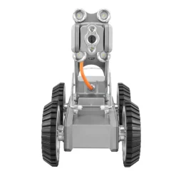 VEVOR Sewer Pipe Inspection Robot, 197FT Pipeline Detection Crawling Robot with 2MP Front/Rear Cameras & Touchscreen Tablet, IP68 Plumbing Camera with Lights & Distance Counter for Industrial Pipes