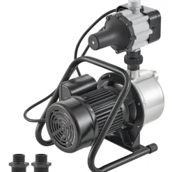 VEVOR Shallow Well Pump, 1HP 115V, 1200 GPH 145 ft Head, Portable Stainless Steel Sprinkler Booster Jet Pumps with Automatic Controller for Garden Lawn Irrigation system, Water Transfer