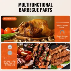 VEVOR Shawarma Grill Machine, Vertical Chicken Shawarma Cooker Machine Countertop, Electric Stainless Steel Broiler Gyro Rotisserie Oven Doner Kebab Machine, for Home Restaurant Kitchen Parties