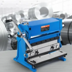 VEVOR Sheet Metal Brake, 12-inch, 3-In-1 Combination Shear Brake Roll Machine, 20-Gauge Capacity Shear Press Brake with 90° Max Bending Angle, Shears and Slip Roll Machine for Shear Bending Rolling