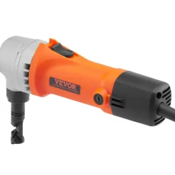 VEVOR Sheet Metal Nibbler, 550W Powerful 2200 RPM High Speed, 360 Degree Rotation Electric Nibbler Metal Cutter, Straight Curve and Circle Cutting for Stainless Steel, Aluminum, Plastic, Wood Board
