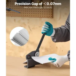 VEVOR Sheet Metal Shear, Throatless Rotary Hand Shear, 16 Gauge Mild Steel Sheet Cutter with 0.06 in Capacity, with Solid Construction, Mounting Type, for Cutting Steel, Copper, Rebar, and Aluminum