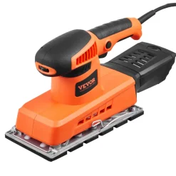 VEVOR Sheet Sander, 1/2 Sheet 2.5A Electric Sander for Woodworking, Max. 12000RPM Variable Speed Sheet Finishing Sander with Sandpaper and Dust Box for Wood Polishing Sanding