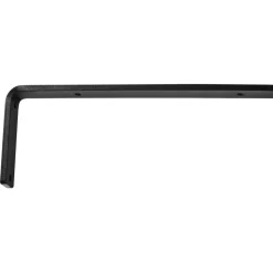 VEVOR Shelf Bracket, Heavy Duty Floating Shelf Brackets 10 x 6 in, 4 Pcs Brackets for Shelves, 5mm Thick Matte Black L Shelf Bracket,Steel Shelving Brackets with 160 lbs Load Capacity