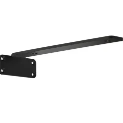 VEVOR Shelf Bracket, 12”L x 4”W x 1.6”H 6 Pcs, Heavy Duty Floating Shelf Brackets, Brackets for Shelves, 5mm Thick Matte Black L Shelf Bracket,Steel Shelving Brackets with 160 lbs Load Capacity