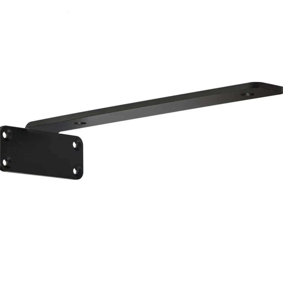 VEVOR Shelf Bracket, 6”L x 4”W x 1.6”H 6 Pcs, Heavy Duty Floating Shelf Brackets, Brackets for Shelves, 5mm Thick Matte Black L Shelf Bracket,Steel Shelving Brackets with 160 lbs Load Capacity