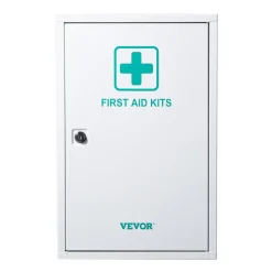 VEVOR 3-Shelf First Aid Cabinet, 1000 Pieces, Large Capacity First Aid Kit, Wall Mounted Medicine Cabinet, OSHA & ANSI 2015 (Class A), Industrial Emergency Metal Med Box, for Business and Worksite