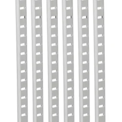 VEVOR Shelf Pilaster, 36.3-inch 8 Pack, Adjustable Shelf Brackets Steel Mortise Mount Pilaster Strip Standards with 32 Screws, Suitable for Wall Shelving System Cabinet Closet Organization
