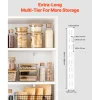 VEVOR Shelf Pilaster, 60-inch 5 Pack, Dual Track Upright Wall Shelving System, Heavy Duty Support System Twin Slot Shelf Rails, 25 Screws, Suitable for Cabinet Closet Organization Storage, Silver