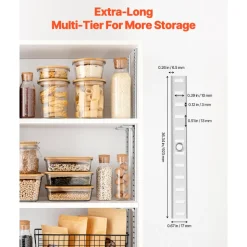 VEVOR Shelf Pilaster, 36.3-inch 6 Pack, Adjustable Shelf Brackets Steel Mortise Mount Pilaster Strip Standards with 24 Screws, Suitable for Wall Shelving System Cabinet Closet Organization