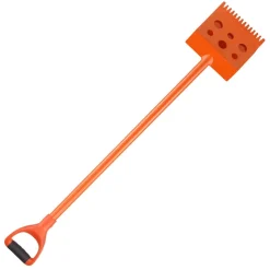 VEVOR Shingle Shovel 2 Pack, D-Grip Handle Shingle Roof Ripper, High Hardness 45# Steel & Lightweight Easy Tearing Off Roofing & Nails Tool, ideal for Commercial and Residential Use,Orange