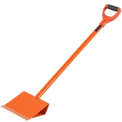 VEVOR Shingle Shovel 2 Pack, D-Grip Handle Shingle Roof Ripper, High Hardness 45# Steel & Lightweight Easy Tearing Off Roofing & Nails Tool, ideal for Commercial and Residential Use,Orange