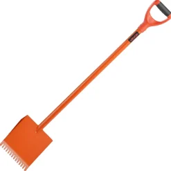 VEVOR Shingle Shovel 1 Pack, D-Grip Handle Shingle Roof Ripper, High Hardness 45# Steel & Lightweight Easy Tearing Off Roofing & Nails Tool, ideal for Commercial and Residential Use,Orange