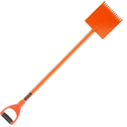 VEVOR Shingle Shovel 1 Pack, D-Grip Handle Shingle Roof Ripper, High Hardness 45# Steel & Lightweight Easy Tearing Off Roofing & Nails Tool, ideal for Commercial and Residential Use,Orange