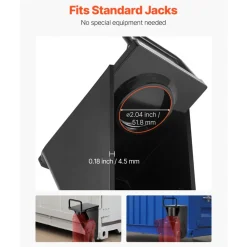 VEVOR Shipping Container Jack Lug with U-Shaped Handle, 2-Pack, Storage Leveler Booster Withstands Sun & Rain, Heavy Duty Container Jack Lug for Shipping Industry, Logistics, Warehouse Management