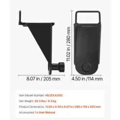 VEVOR Shipping Container Jack Lug with U-Shaped Handle, 2-Pack, Storage Leveler Booster Withstands Sun & Rain, Heavy Duty Container Jack Lug for Shipping Industry, Logistics, Warehouse Management
