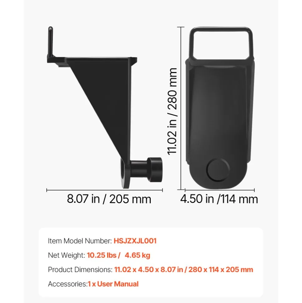 VEVOR Shipping Container Jack Lug with U-Shaped Handle, 1-Pack, Storage Leveler Booster Withstands Sun & Rain, Heavy Duty Container Jack Lug for Shipping Industry, Logistics, Warehouse Management