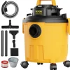 VEVOR Shop Vacuum Wet And Dry, 5 Gallon 6 Peak HP Wet/Dry Vac, Powerful Suction with Blower Function with Attachments 2-in-1 Crevice Nozzle, Small Shop Vac Perfect for Carpet Debris, Pet Hair, Car