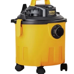 VEVOR Shop Vacuum Wet And Dry, 5 Gallon 6 Peak HP Wet/Dry Vac, Powerful Suction with Blower Function with Attachments 2-in-1 Crevice Nozzle, Small Shop Vac Perfect for Carpet Debris, Pet Hair, Car