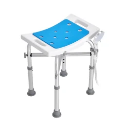 VEVOR Shower Chair for Inside Shower, Adjustable Height Shower Stool with Crossbar Support, Shower Seat for Shower Tub, Non-Slip Bench Bathtub Stool Seat for Elderly Disabled Adults Handicap, 500 lbs