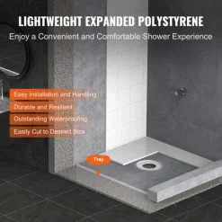 VEVOR Shower Curb Kit, 36