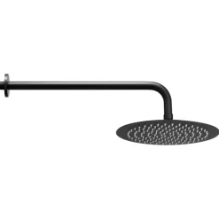 VEVOR Shower Faucet Set, Rainfall Bathroom Shower System with 10-Inch Round Rain Shower Head and Handheld Spray, Wall Mounted Bath Fixtures with Brass Valve and Trim Kit, Matte Black