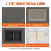VEVOR Shower Niche Ready for Tile 16" x 24", Double Shelf Organizer, Square Corners Wall-inserted Niche Recessed, Sealed Protection Modern Soap Storage Niche for Shower Bathroom, Black