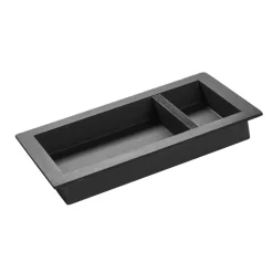 VEVOR Shower Niche, 16 x 28 x 4 inch Recessed Wall Niche with Movable Divider Shelf, Modern Soap & Shampoo Storage Organizer, Square Corners, Sealed Waterproof Design, Black for Bathroom Shower
