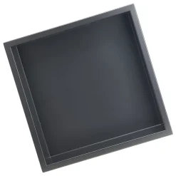 VEVOR Shower Niche, 16 x 20 x 4 inch Recessed Wall Niche with Movable Divider Shelf, Modern Soap & Shampoo Storage Organizer, Square Corners, Sealed Waterproof Design, Black for Bathroom Shower