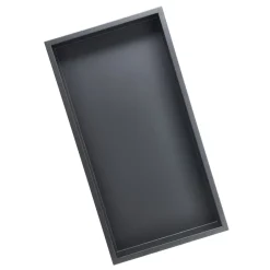 VEVOR Shower Niche, 13 x 25 x 4 inch Recessed Wall Niche, Heavy-duty Stainless Steel Modern Soap & Shampoo Storage Organizer, Sealed Waterproof, Durable & Easy to Install,Black for Bathroom
