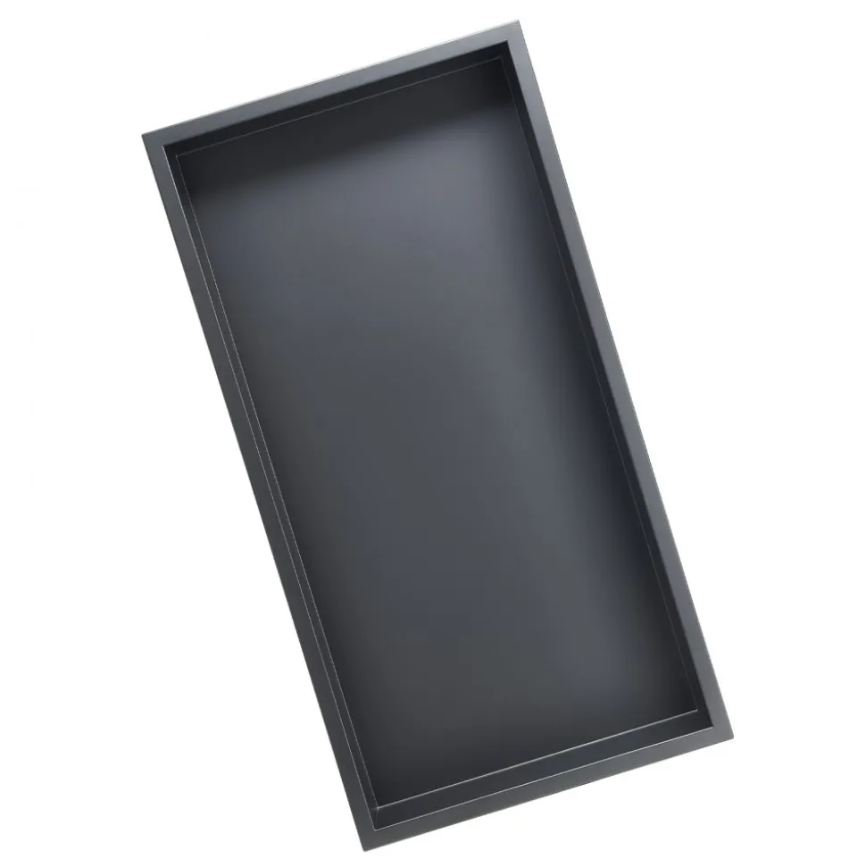 VEVOR Shower Niche, 13 x 25 x 4 inch Recessed Wall Niche, Heavy-duty Stainless Steel Modern Soap & Shampoo Storage Organizer, Sealed Waterproof, Durable & Easy to Install,Black for Bathroom
