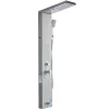 VEVOR Shower Panel Tower System with Rainfall Waterfall Shower Head, LED, 53 in Brushed Stainless Steel Shower Column, 5-Function Faucet, Wall-Mount Rain Massage System, with Handheld, Tub Spout