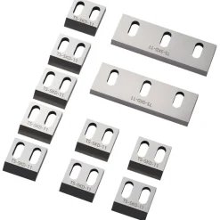 VEVOR Shredder Blades, Alloy Steel Shredder Machine Blade Kit with 9 Rotating and 2 Fixed Blades, High-Hardness SKD-11 Blade, Compatible with Model 180 Plastic Grinder, for ABS, PP, PVC & Nylon