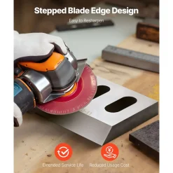 VEVOR Shredder Blades, Alloy Steel Shredder Machine Blade Kit with 9 Rotating and 2 Fixed Blades, High-Hardness SKD-11 Blade, Compatible with Model 180 Plastic Grinder, for ABS, PP, PVC & Nylon